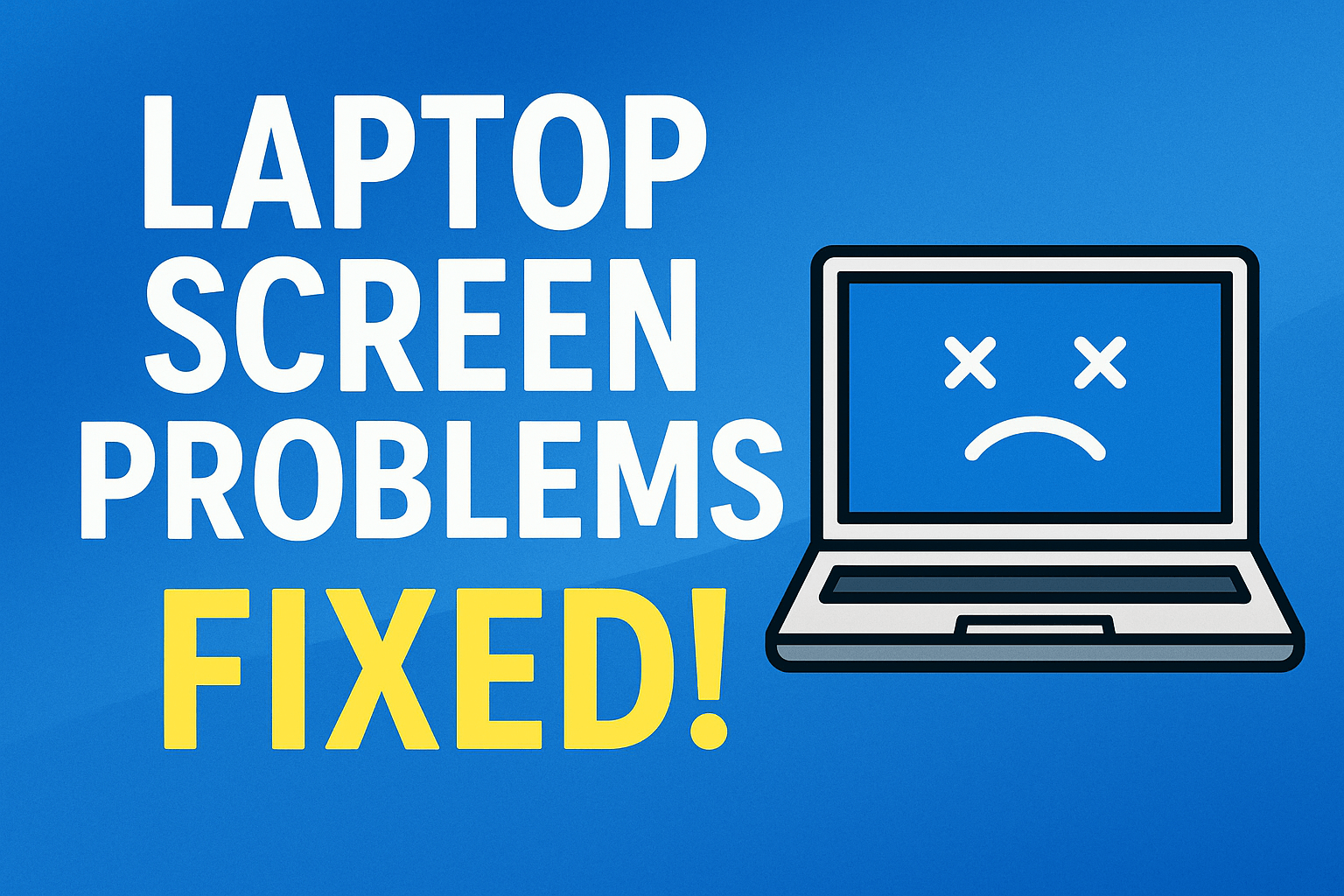 Laptop Screen Problems: Black Screen, Blue Screen, Screen Flickering, Yellow & Frozen Displays Below 4 Quick Solution 1 Laptop Screen Problems
